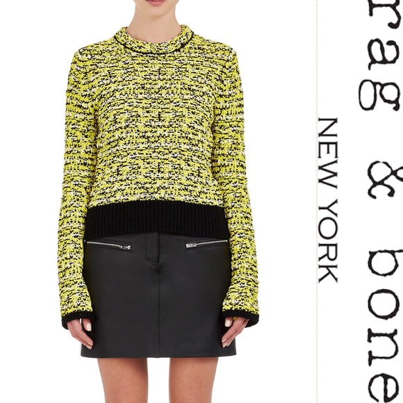 rag and bone yellow sweater